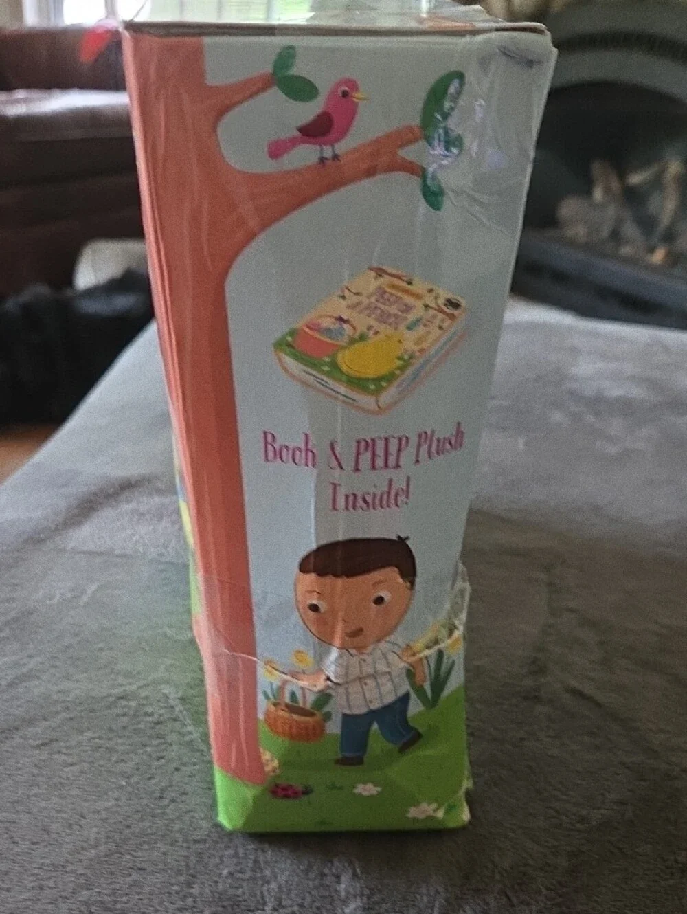 Peep on a Perch Plush And Book - Yellow